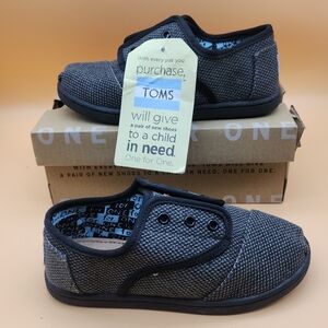 TOMS Kids Black Shoes